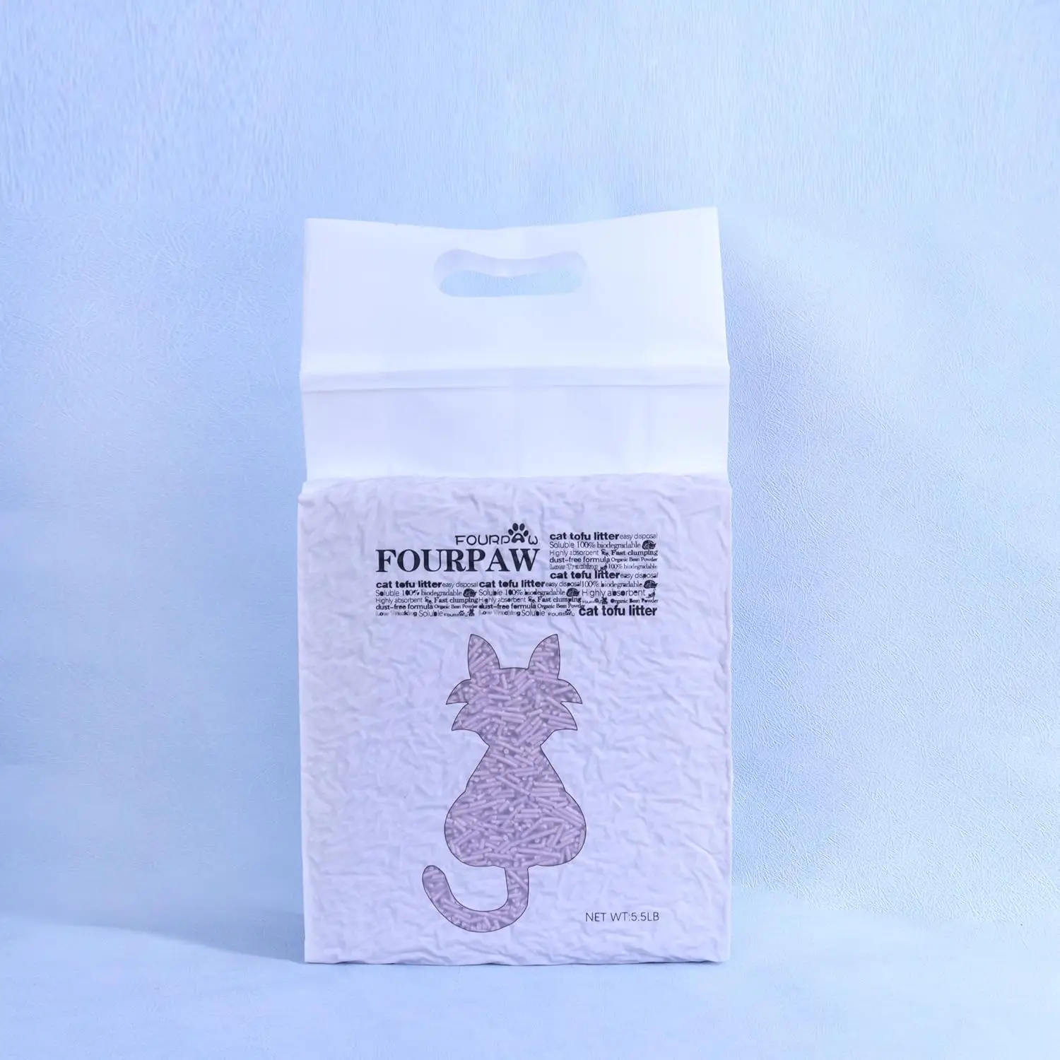 

Tofu Cat Litter Lavender Scent 5.5 Lbs, Flushable Low Tracking 2mm Pellets for Easy Cleanup