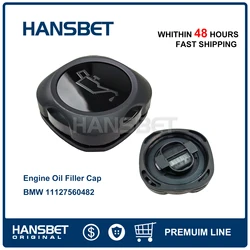 Engine Oil Filler Cap For BMW 3 4 5 6 7 SERIES E82 E88 E90 E91 E92 E93 328i 11127560482 HANSBET