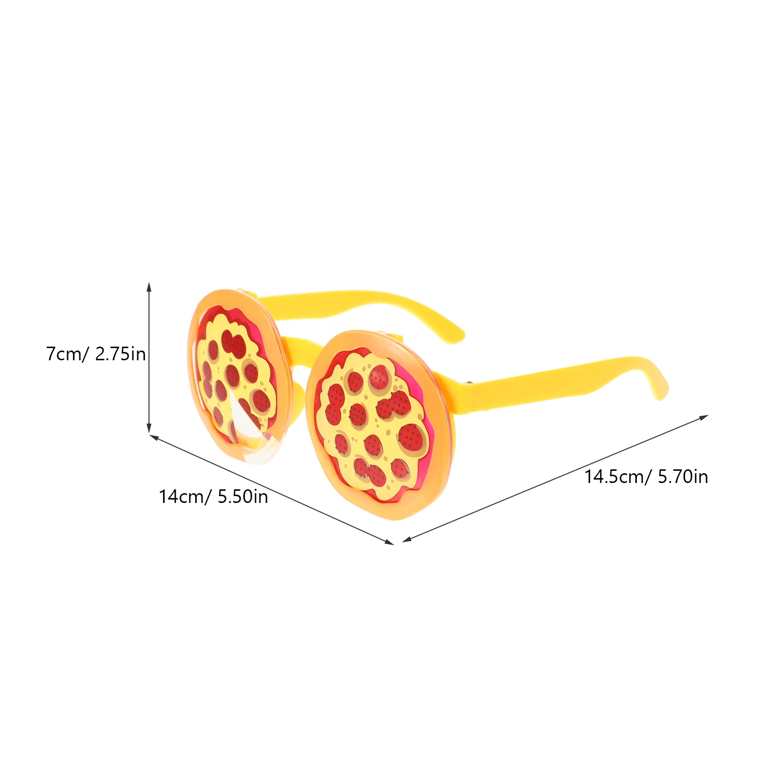 2 Pcs Party Glasses Decorative Sunglasses Silly Funny Pizza Cosplay Eyeglasses Fashionable