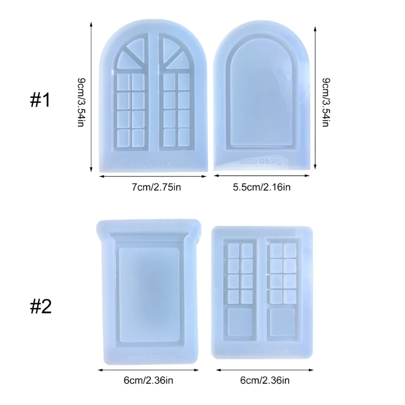 Y1UB Cornice per foto Stampo in Silicone Stampo per colata epossidica per finestre per cornici per casa