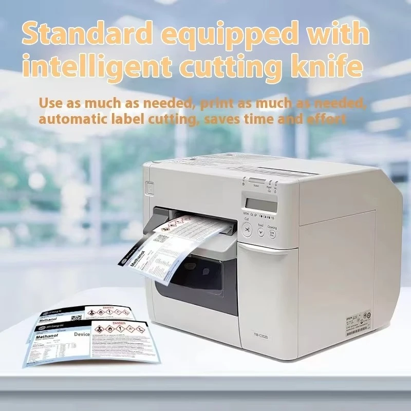 For ep son TM-C3520 Commercial Waterproof Adhesive Sticker Printer Color Label Machine Trademark Barcode Qualified Office