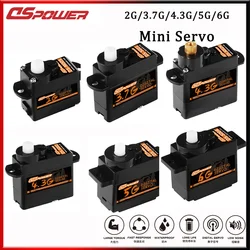 DSpower 2g 3.7g 4.3g 5g 6g Micro Digital Servo for F949S K110S Metal Gear Mini Servos Indoor Flight Airplane RC Car Helicopter