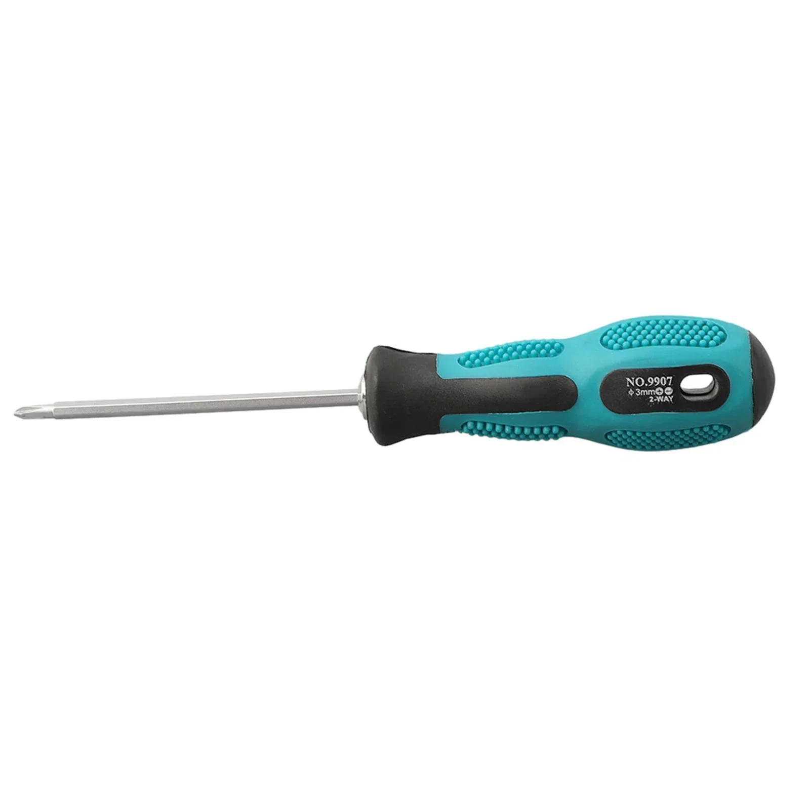 

Dualuse Slotted Cross Screwdriver, 2 In 1 Bolt Driver With Nonslip Handle, Compact And Easy To Carry Green+Silver Tone