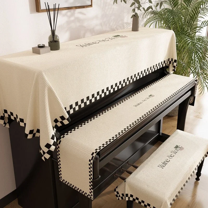 Universal Protective Cover for Piano Keys and Stools At The Top of The Piano Multi Size Dust Shield Household Use Sunshade Cover