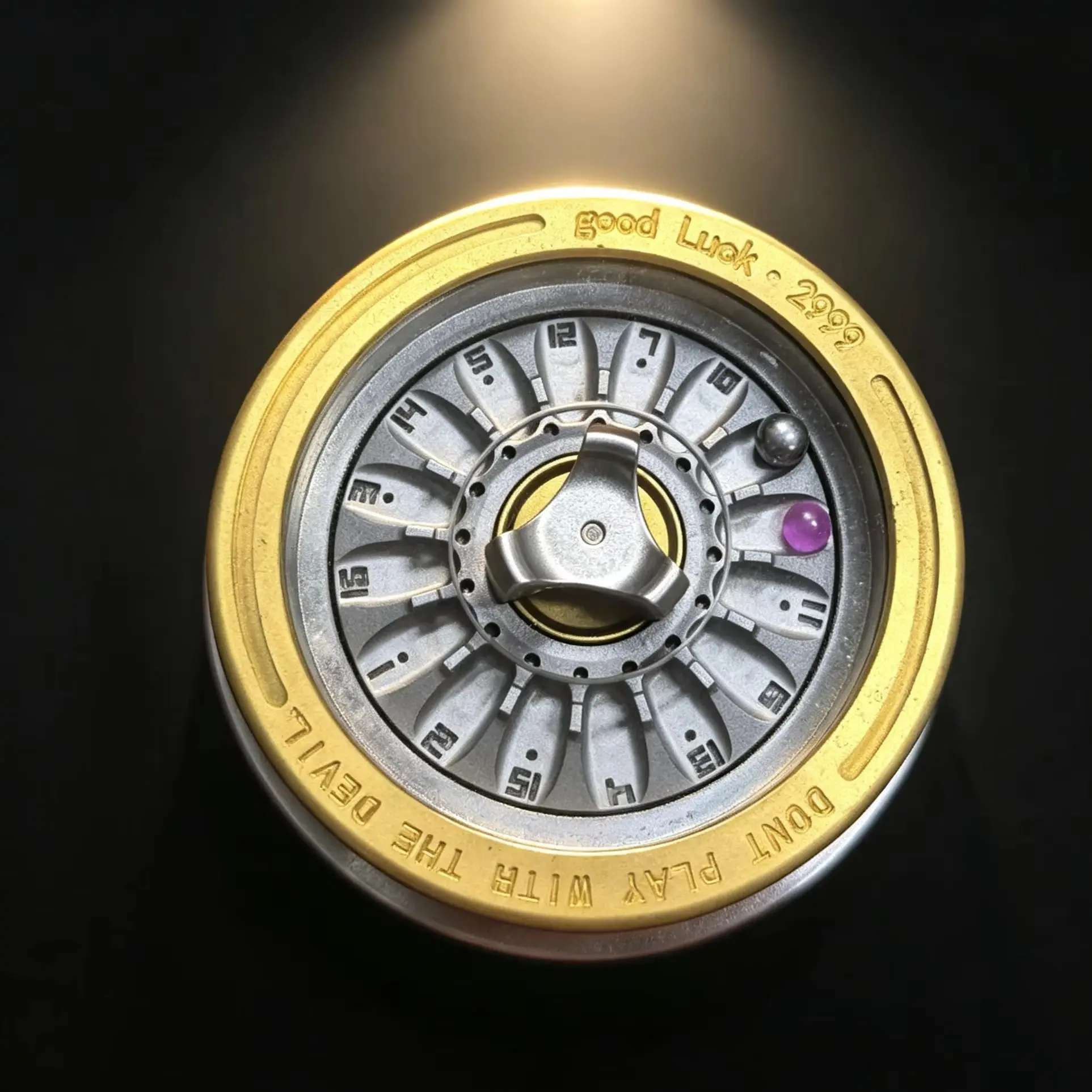 Metal Rotatable Decision Coin Fidget Spinner EDC Decompression Toy Lucky Fortune Spinning Toy Stress Relief Pocket Collectible G