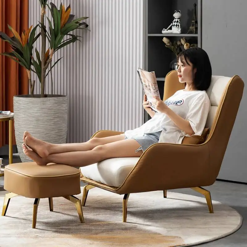 Lounge Nordic Chair Modern Living Room Makeup Accent Chair Floor Individual Armchair Fauteuil Salon Library Furniture TY25XP