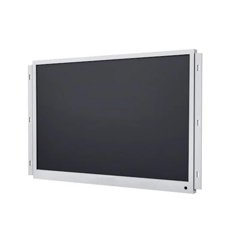 Monitor de tela de toque de metal de estrutura aberta de 14 polegadas 1920x1080 de cor branca com interface AV BNC VGA HDMI USB