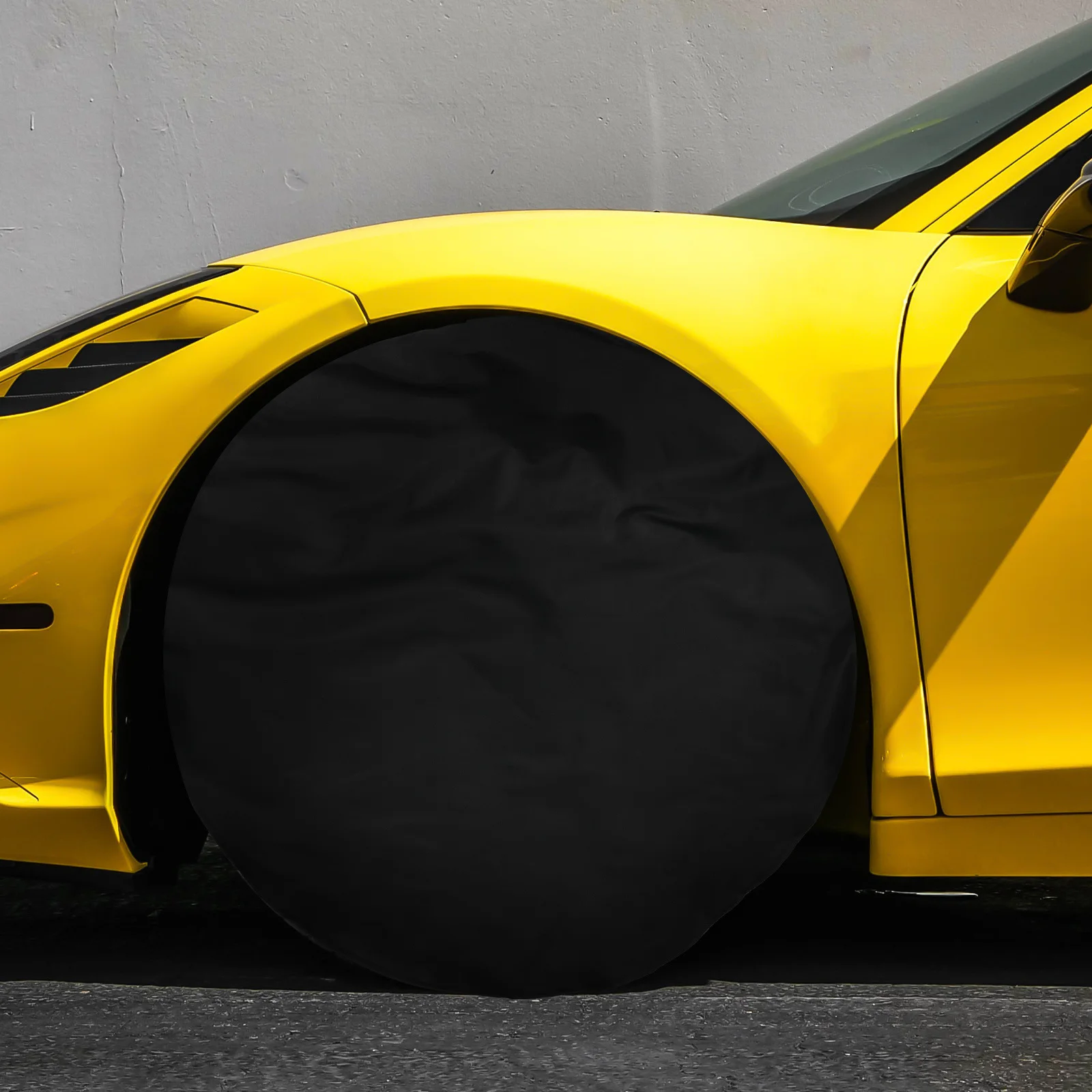 

4Pcs Tire Covers Waterproof Dustproof Wheel Covers Thick Canvas Protects Rv Truck Car to 32inch from Sun Rust Dirt