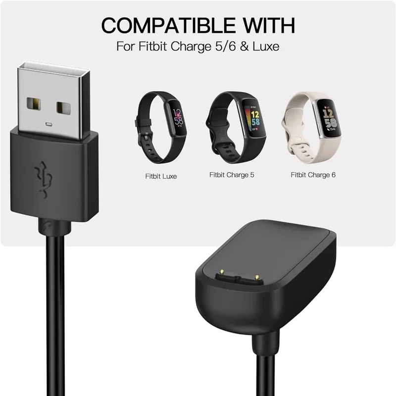 

Original Charger Cable for Fitbit Charge 5 /6 USB Charging Cable Cord Dock Stand