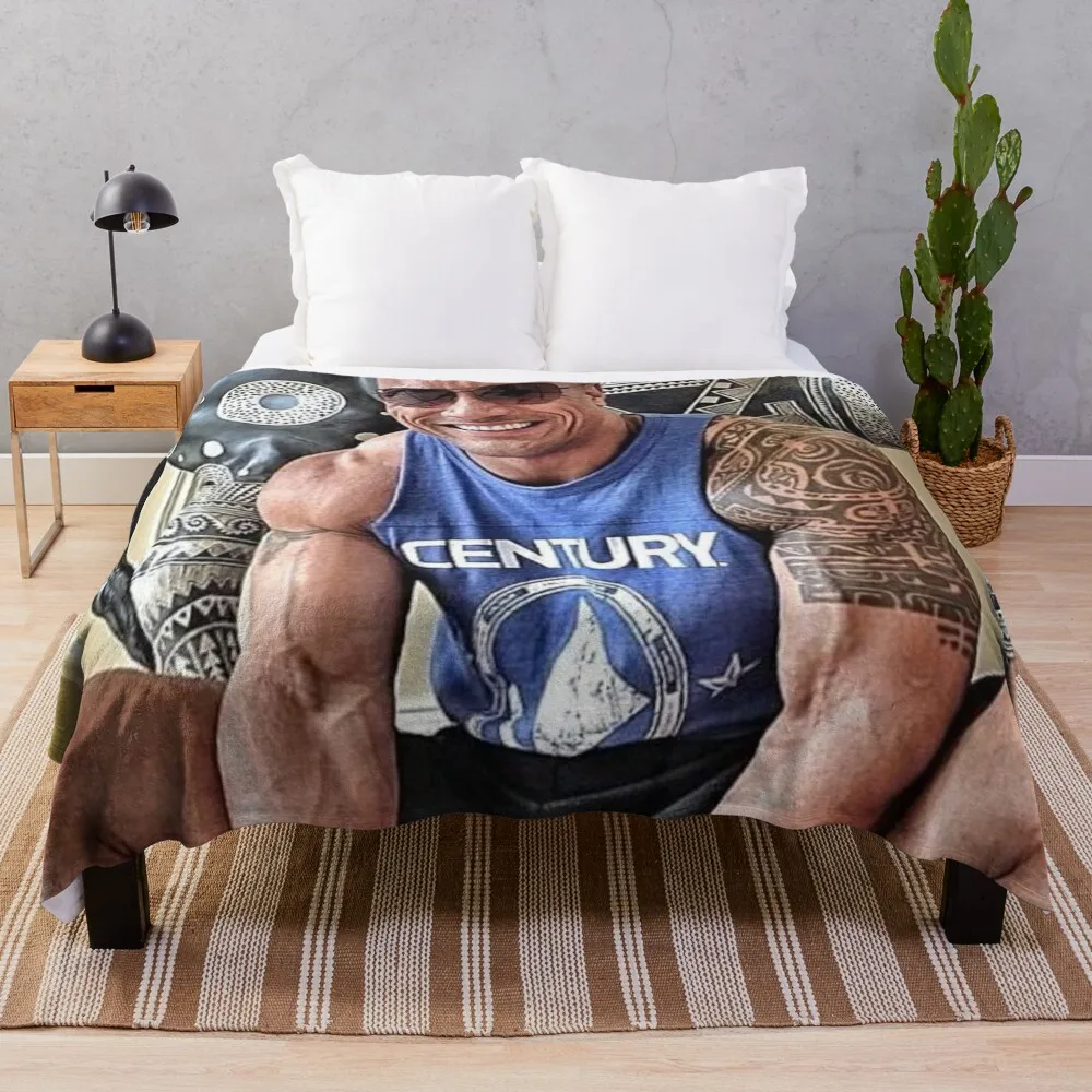 

dwayne johnson Throw Blanket Decorative Blankets Stuffed Blankets