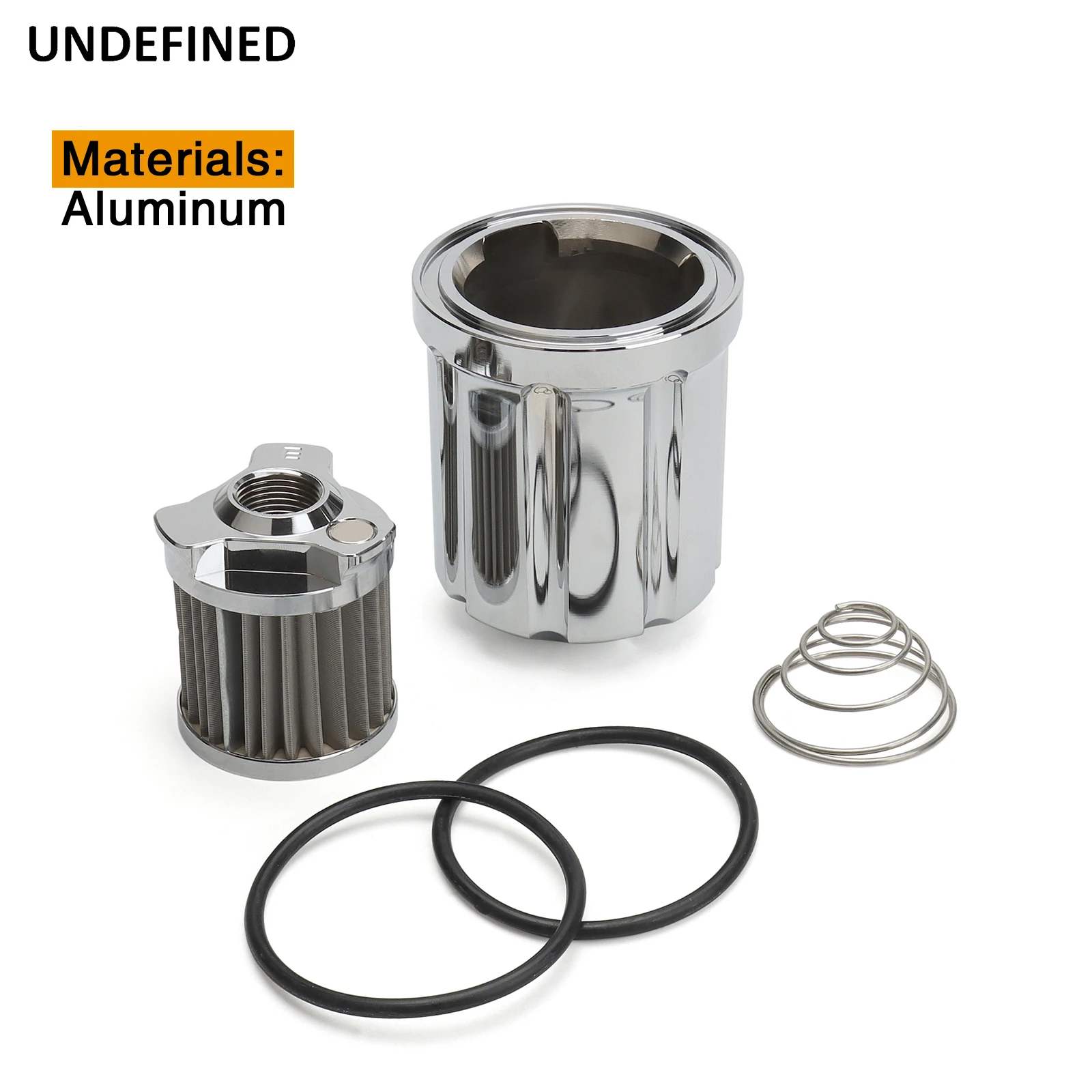 Motorcycle Aluminium Reusable Oil Filter with Replacement Cartidge Fitting for Harley Dyna Softail Touring EVO Twin Cam Chrome