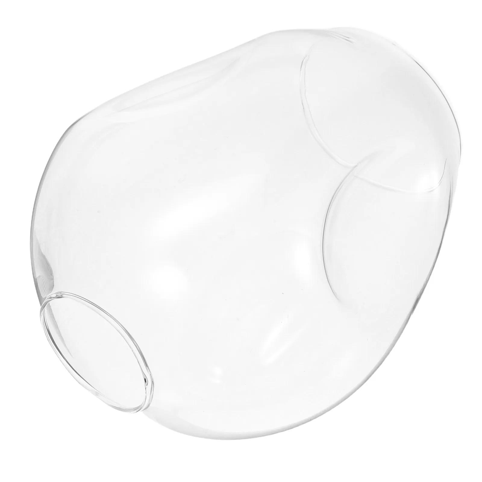 1-個ガラスランプシェード透明ヨーロッパスタイル装飾ランプカバー寝室暖かい光アクセサリーランプカバーガラスランプシェード