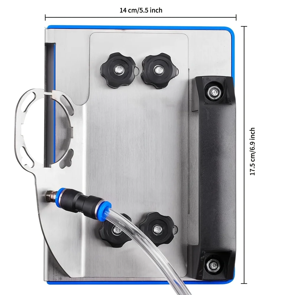 Portable chamfering tool for tiles and woodworking, assembly required, no need for charging, including hose