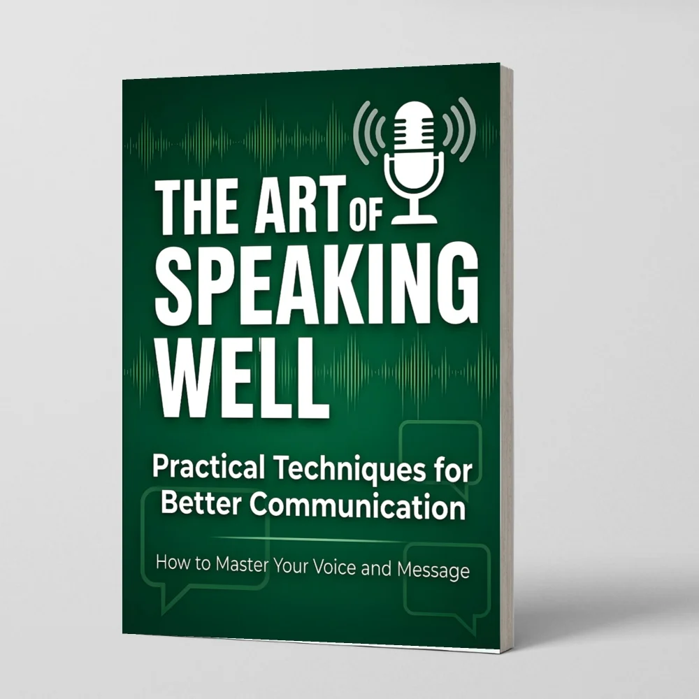 The Art of Speaking Well English Communication Guide Book, Practical Techniques for Clear Speaking, Voice Control