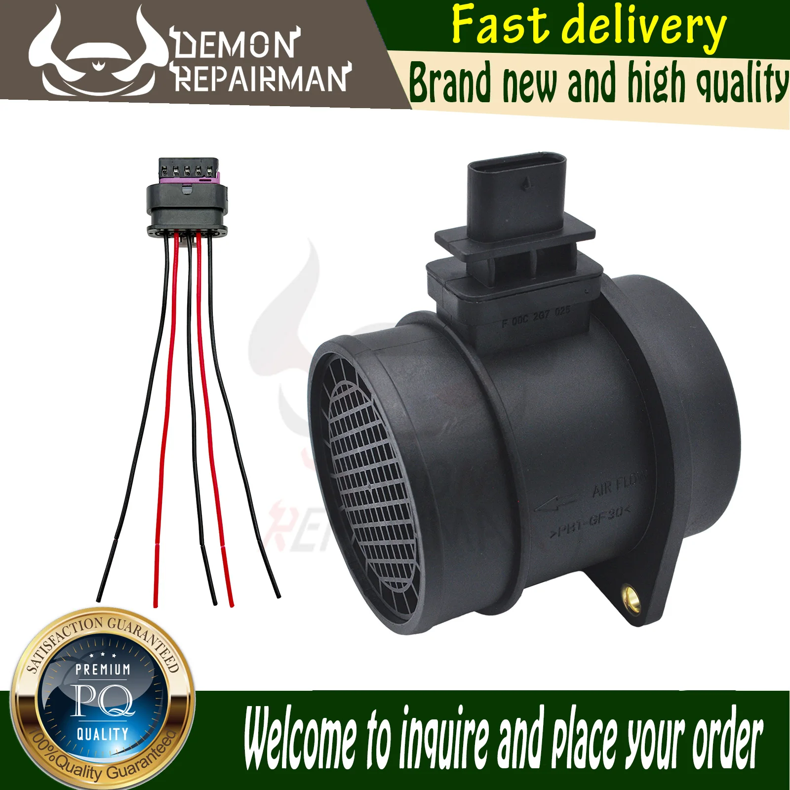0280218199 New Maf Mass Air Flow Meter Sensor & Plug Compatible With Hyundai Avante Embera V I30 Estate Tucson 2.0l Azera 2.2l
