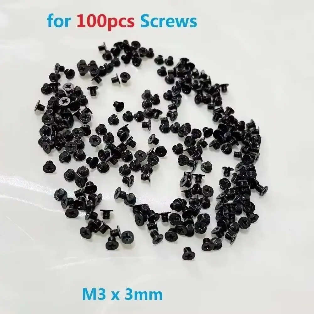 100pcs M3x3 Size 2.5 Inch Hard Drive HDD SSD Mounting Screws For Acer IBM Lenovo HP Dell Asus Sony MSI Laptop Desktop