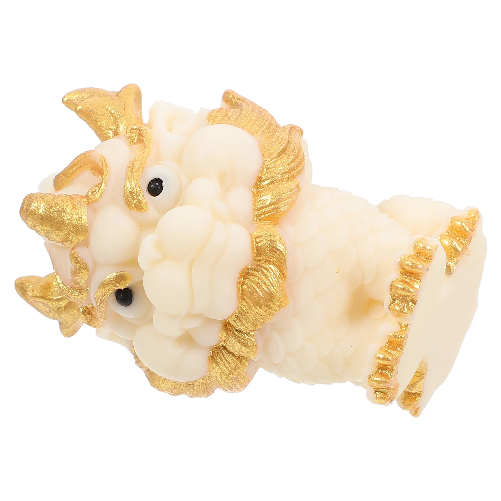 

Meticulously Carved Vintage Kylin Statue Small Chinese Traditional Animal Ornament Natural Material Desktop Decor