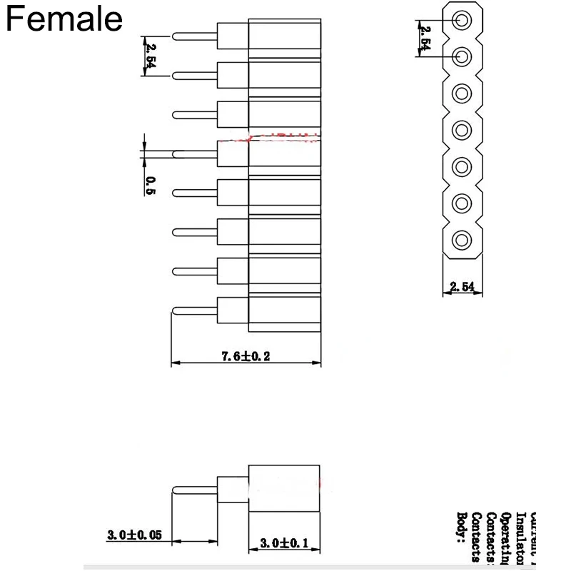 5PCS 40Pin 2.54mm Round Hole Female Connector Round Connector Single Row Double Row Connector Digital Tube Socket Arduino