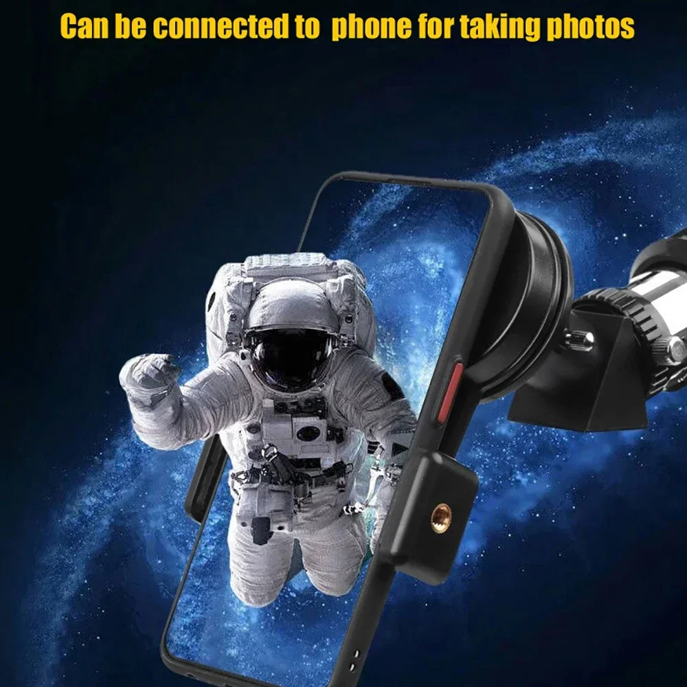 FZCSPEED Telescope Astronomical Refractor Telescope Smartphone App Support Telescope with Carrying Case Adjustable Elevation