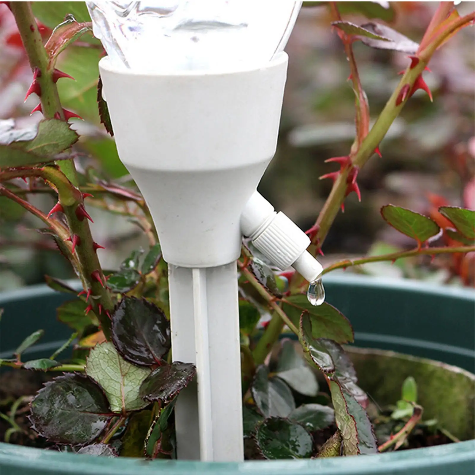 Plant Watering Stakes 3 Pieces Automatic Dripper Plant Watering Devices With Control Valve For Indoor Outdoor Home Workplace