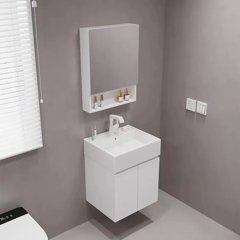 House furniture Wall-mounted modern apartment Bathroom vanity Modern small bathroom cabinet set