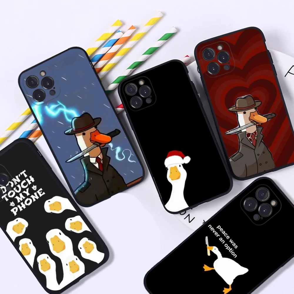 

Doubt Duck Phone Case Silicone Soft For iphone 15 14 13 12 11 Pro Mini XS MAX 8 7 6 Plus X 2020 XR Shell
