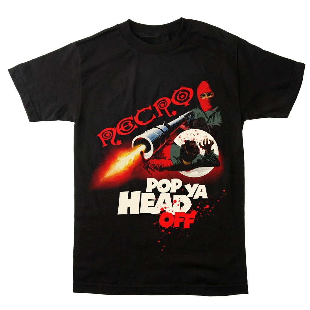 Street Violence Flamethrower Gore Graphic T-Shirt Necro Underground Hip Hop Art Black 100% Cotton Unisex Tee