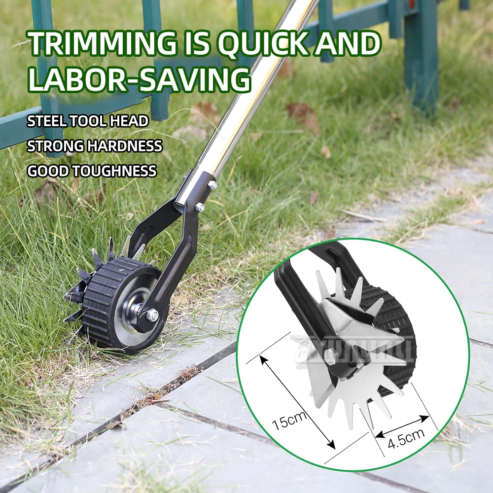 

Wheeled manual lawn edging machine artificial lawn trimmer weed control garden tools