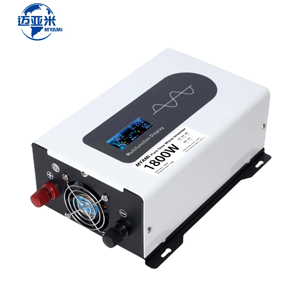 

900W Off-Grid Power Inverter Pure Sine Wave 12v/24v/48v/60v/72v Converter 50/60Hz Frequency 1800W Peak Power For Car