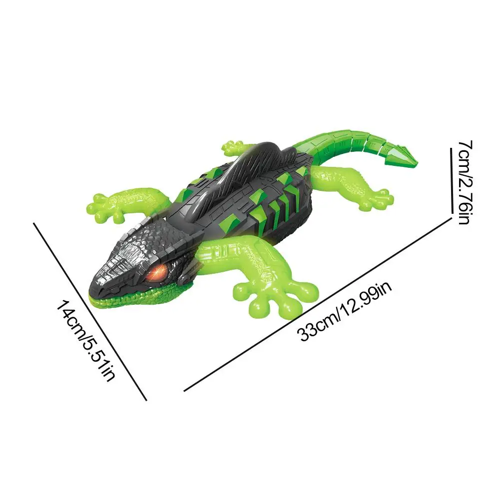 ของเล่นรีโมทคอนโทรลรูปจิ้งจก ปีนป่ายได้เหมือนจริง ของเล่นสัตว์บังคับวิทยุ มีไฟ เหมาะสำหรับใส่ถุงเท้าคริสต์มาส ของเล่นเด็ก
