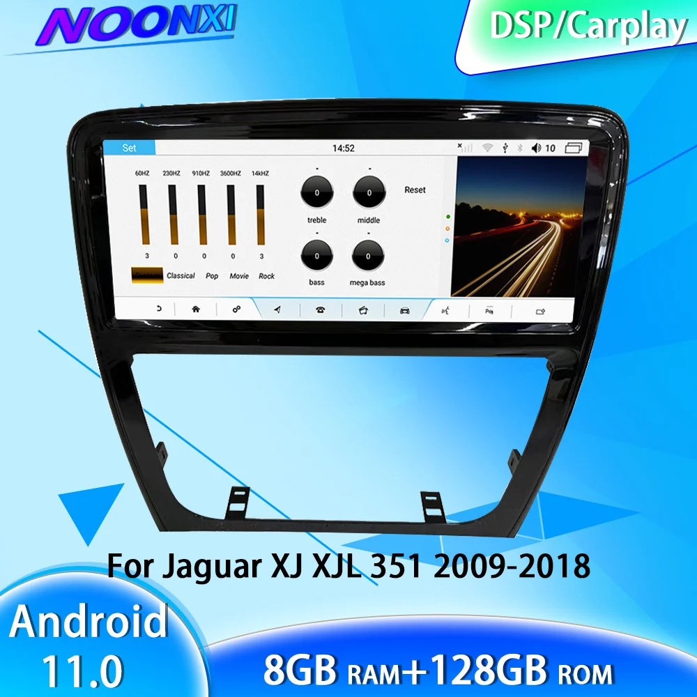 

8+128G Android 11 Car Radio For Jaguar XJ XJL 351 2009-2018 5G Navigation Multimedia Receiver Player Bluetooth Wireless Carplay