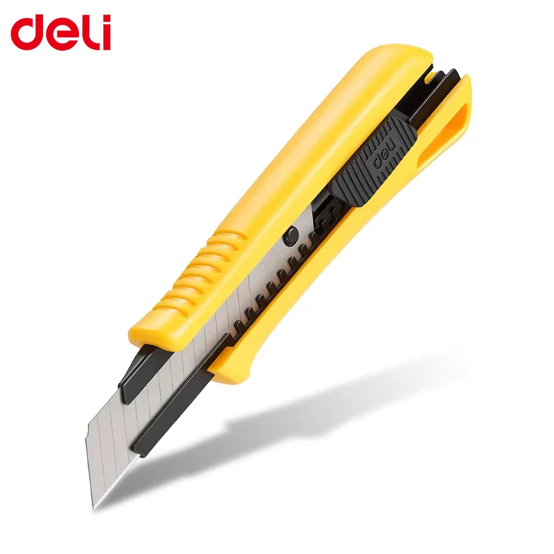 ABS Handle Utility Knife 18mm Thickened Track Hand Tool SK5 Blade Heavy Duty Cutter for Box Cardboard Wood Plastic Cutting
