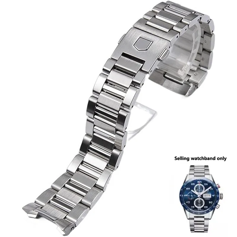 904 Stainless Steel Watch Bracelet For Tag for Heuer Carrera CBN2A1D Competitive Potential WAY201S Series 22mm Men watchbands