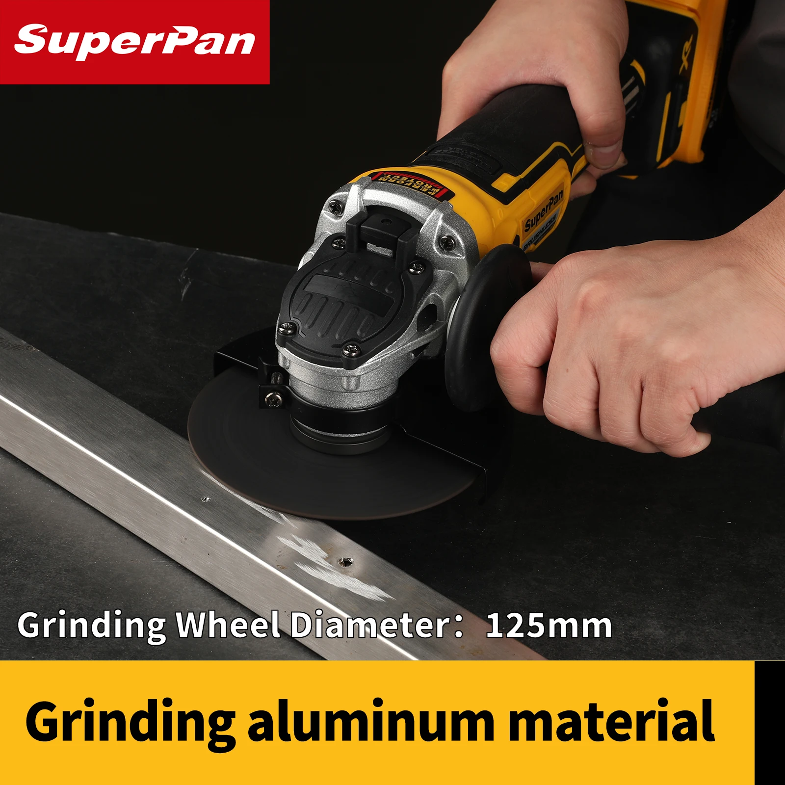 Superpan 405NT 20V Power Tool – 125mm Electric Angle Grinder for Workshop