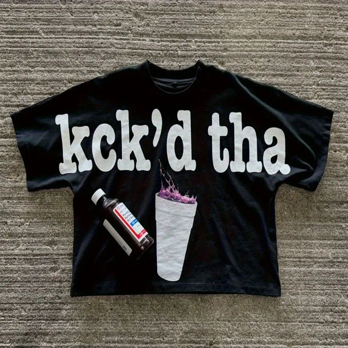 High Street Tops Hip Hop Y2K Black Street Style Men's T-shirt Retro Casual Loose Men's and Women's Streetwear