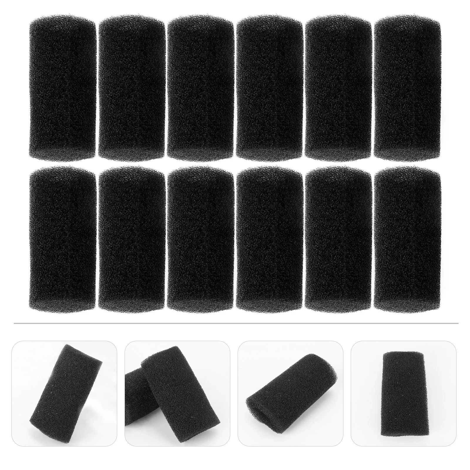 

12 Pcs Sponge Roll Filter Aquarium Portable Accessories Pre-filter Fish Tank