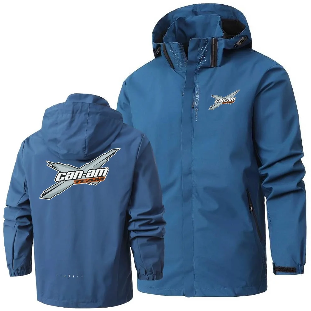Leisure Mens Women Jackets Can Am Off Road Brp Atv Commander Utv Outlander Windproof Waterproof Hooded Shell Windbreaker Coats