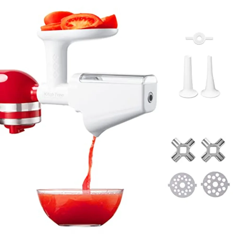 

Набор насадок-сеток для фруктов и овощей KITCHTREE для KitchenAid - включает насадку для измельчения продуктов и насадку для приготовления колбас.