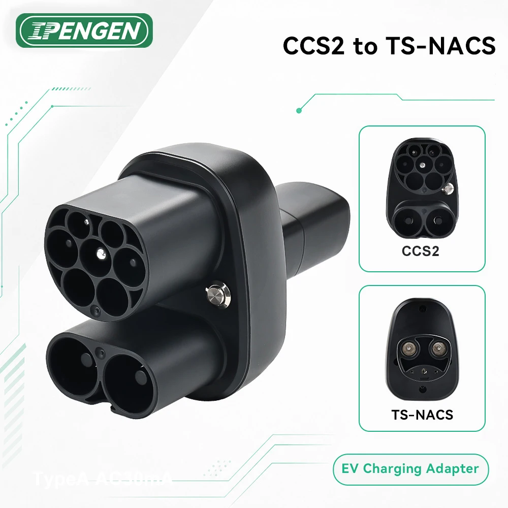 IPENGEN CCS2 To TS-NACS Charger Adapter For Tesla EV Adapter Max 400A 500V-1000V For Tesla Tesla EVs