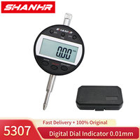SHANHR High Precision Digital Indicator 0-12.7/25.4 mm 0.01mm Electronic Micrometer Metric/Inch Dial Indicator Gauge
