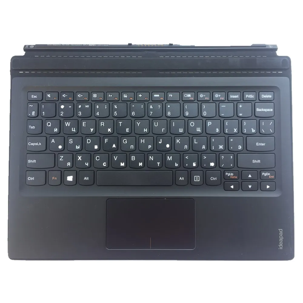 Imagem -01 - Teclado para Notebook com Black Palmrest Pad Lenovo Ideapad Miix70012isk Miix 700-12isk us ru 5n20k07173 Novo teclado para notebook com black palmrest pad lenovo ideapad miix70012isk miix 700 12isk us ru 5n20k07173 novo 01