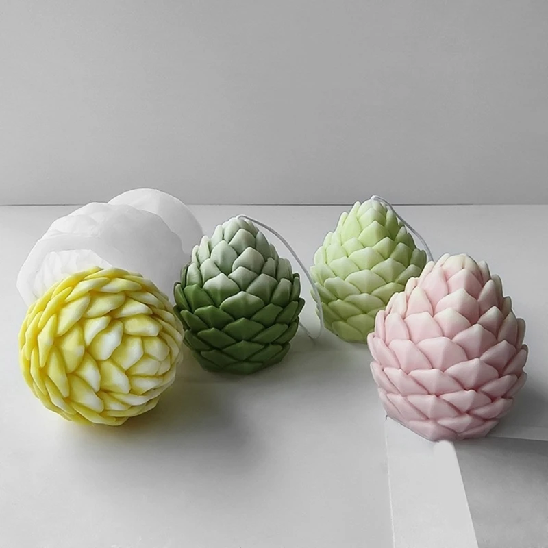 3D Pine Cone Silicone Mold DIY Soap Plaster Epoxy Making Resin Mold Craft