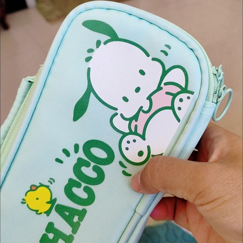 Anime Pochacco Sanrio Kawaii Pen Bag Cute Cartoon Student Pencil Box Portable Stationery Case Cosmetics Storage Bag Toys Gifts