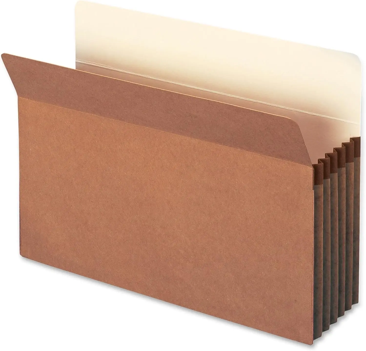 

Legal Size File Pocket, 5-1/4" Expansion, Redrope Color, Straight-Cut Tab for Easy Labeling, 10 per Box