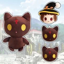Japanese Hot Anime An Explosion on This Wonderful World Plush Doll Cartoon Megumin Cat Peluche Toys for Kids Fans Creative Gift