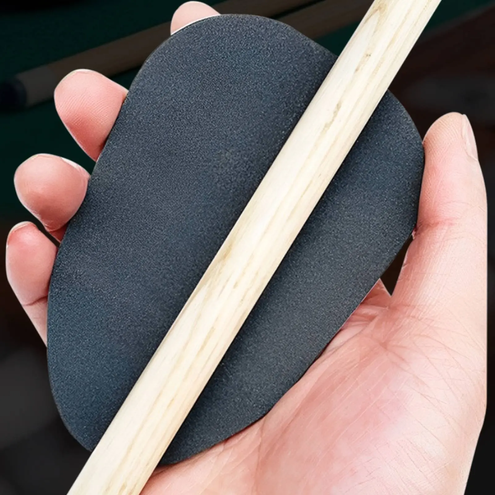 Pool Cue Polishing Pad Surface Smoothing Micro Professional Disc Billiard Cue Cleaner Reusable Billiard Shaft Burnisher Reduces - view 3