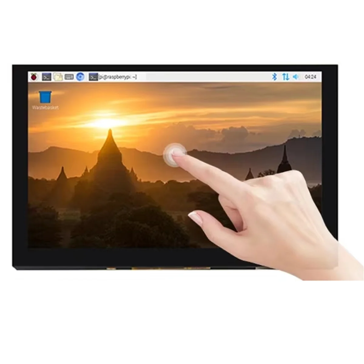 

5inch 1024x600 Inner HDMI-Compatible IPS LCD Module Monitor Display Screen with Capacitive Touch Panel for RaspBerry Pi