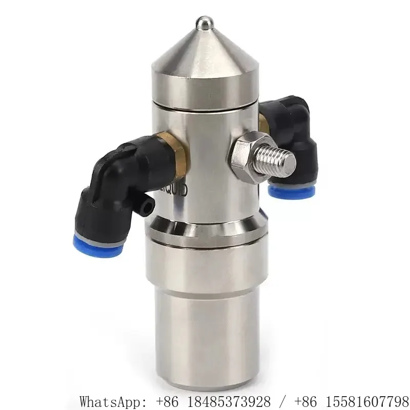 304 Stainless Steel Anti Drip Air Atomizing Nozzle For Cardboard Humidification Liquid Mist Spraying Pipeline Fitting