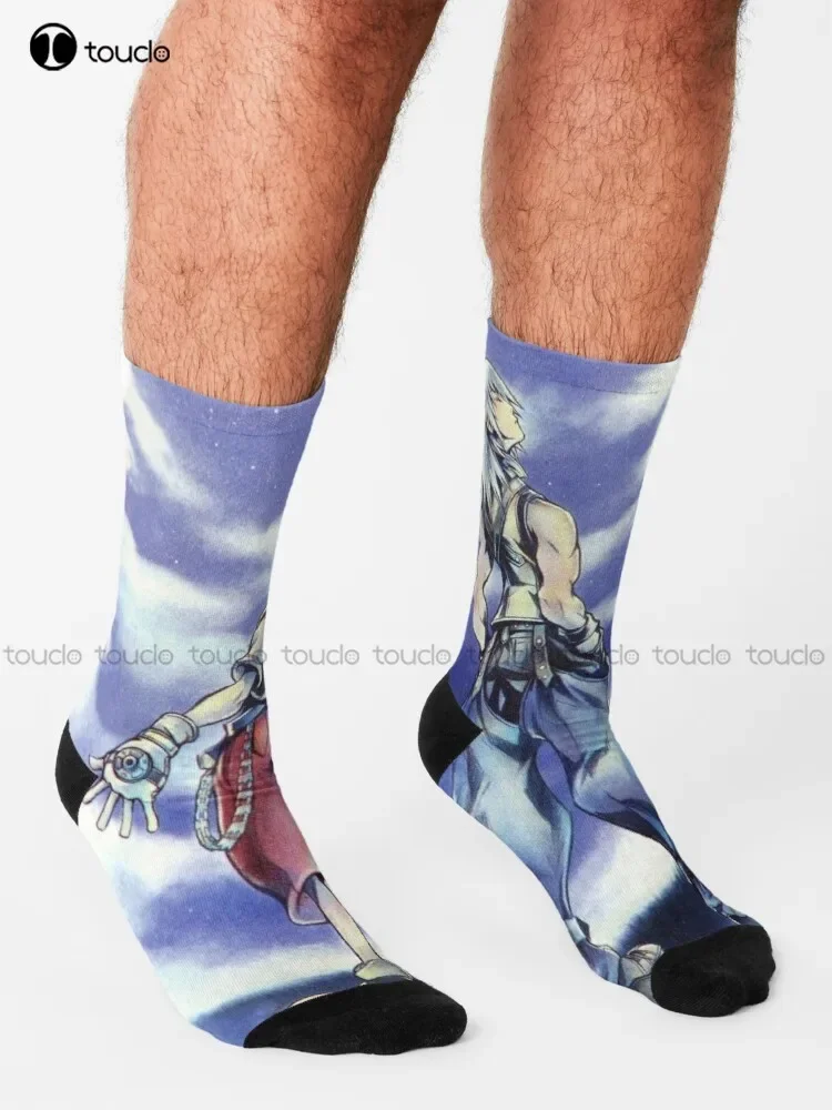 Kingdom Hearts Com - Artwork Socks Running Socks Womens Personalized Custom Unisex Adult Teen Youth Socks 360° Digital Print Art