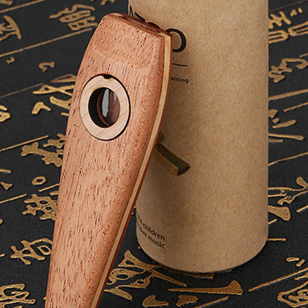 Flauta Kazoo de madera maciza, juguete educativo de diseño profesional, ukelele, socio ff, instrumentos de madera Premium, fuerte resonancia